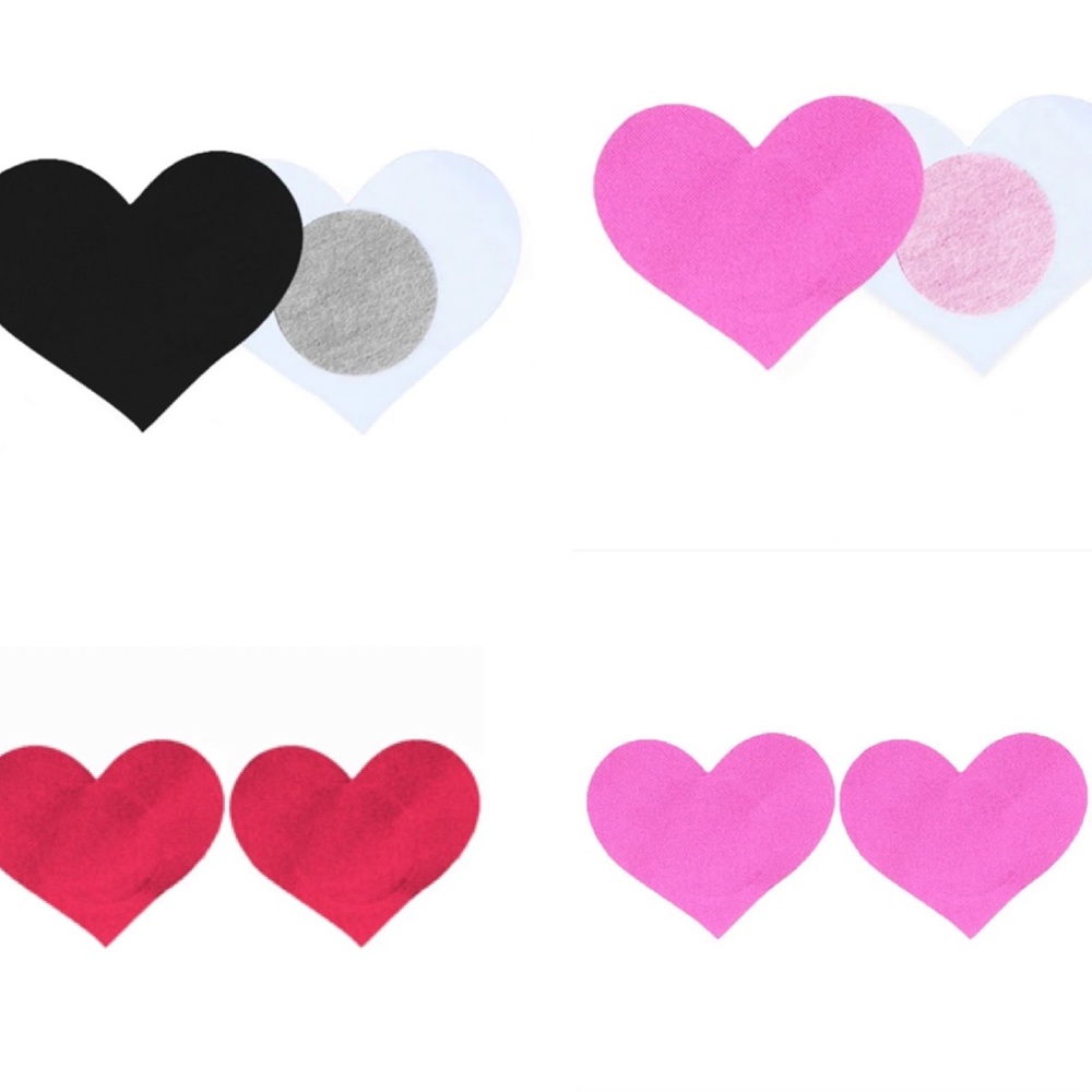 3 pairs of Heart Nipple Covers